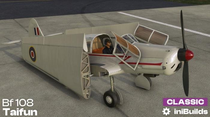 The foldable wings can be used for storing the aircraft in a tight space.