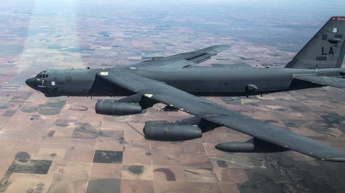 Faded, but glorious. The Memphis Belle, 60-001, the oldest B-52 in the USAF fleet.