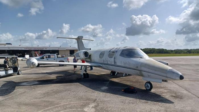 Having been sat deteriorating on a ramp at Florida’s Bartow Executive Airport for several years ‘003’ is bound for a full restoration
