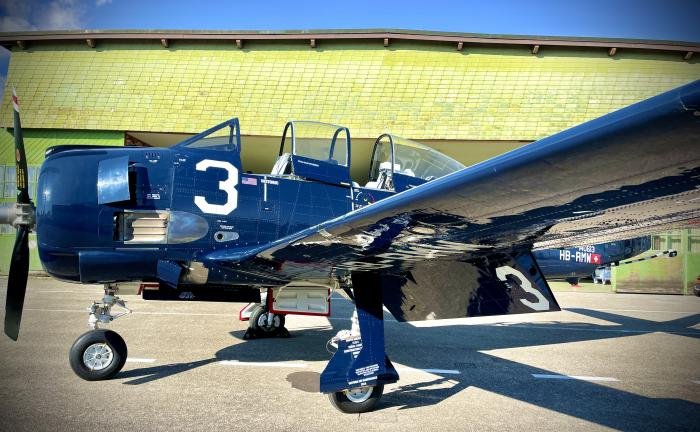North American T-28C Trojan is currently on the Swiss civil register