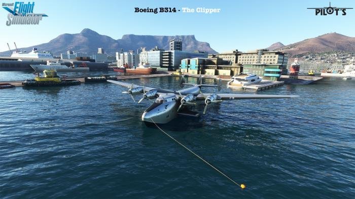 Mooring lines with simulated shore power are simulated.