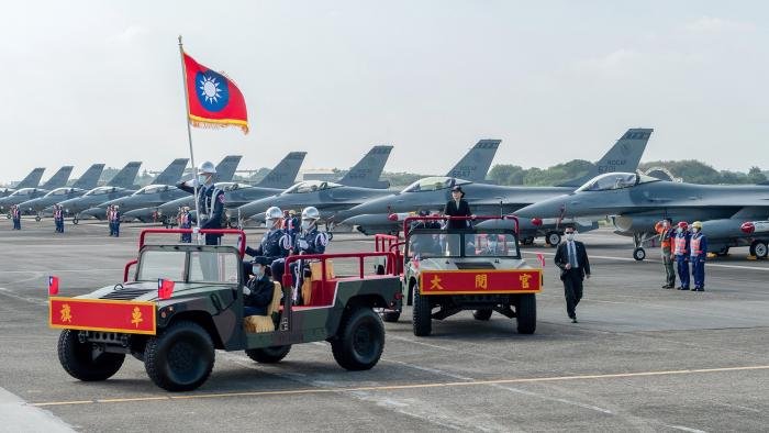 F-16Vs of the first Taiwanese unit to be equipped with the type, the 21st Tactical Fighter Group at Chiai AB, which declared Full Operational Capability on November 18, 2021.