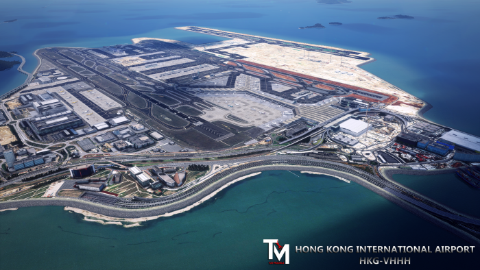 Chek Lap Kok Airport is built on a reclaimed island.