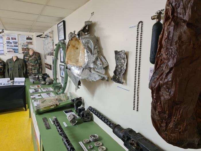 Artefacts on display at the RAF Sculthorpe Heritage Centre