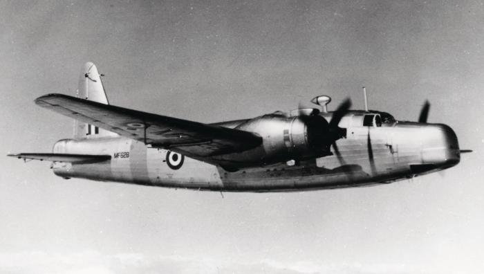 Wellington T.10 MF628 in the colours it wore during its time as a camera-ship for ‘The Dam Busters’ in 1954