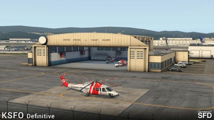 The package features animated hangar doors.