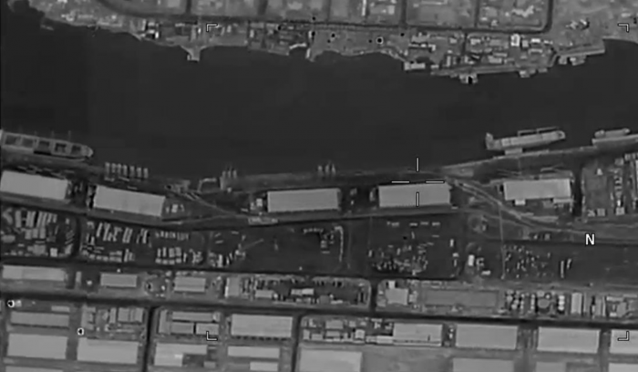 Imagery of the Port Sudan area taken by an RAF Reaper
