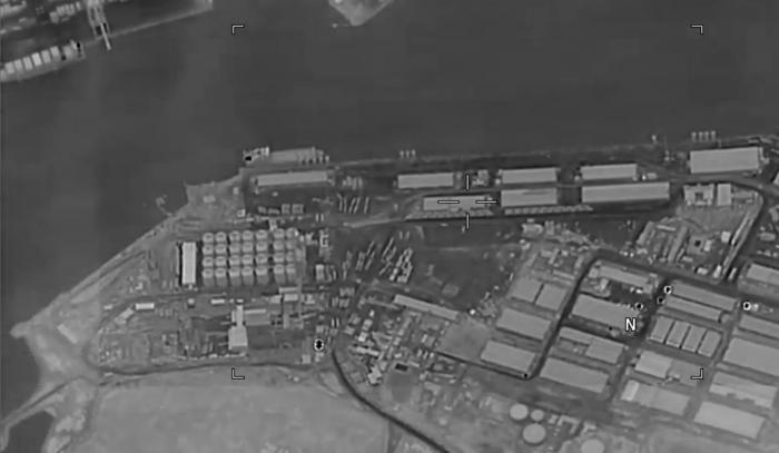 Imagery of the Port Sudan area taken by an RAF Reaper