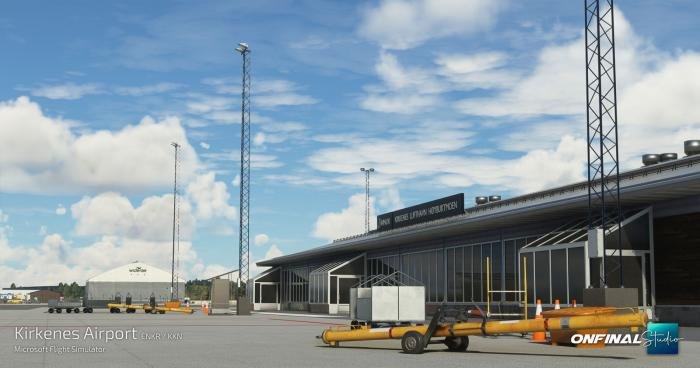 The package features authentic buildings and objects around the airport.