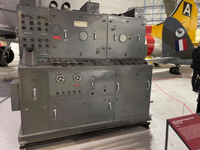 Bomber Command equipment now on show at Hendon includes this Gee ground transmitter type T1365, introduced as a radio navigation system with the command in March 1943.