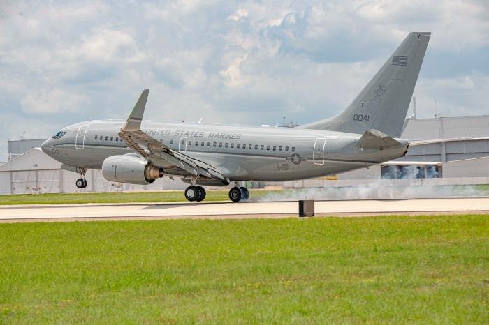 USMC welcomes first C-40A Clipper to NAS JRB Fort Worth