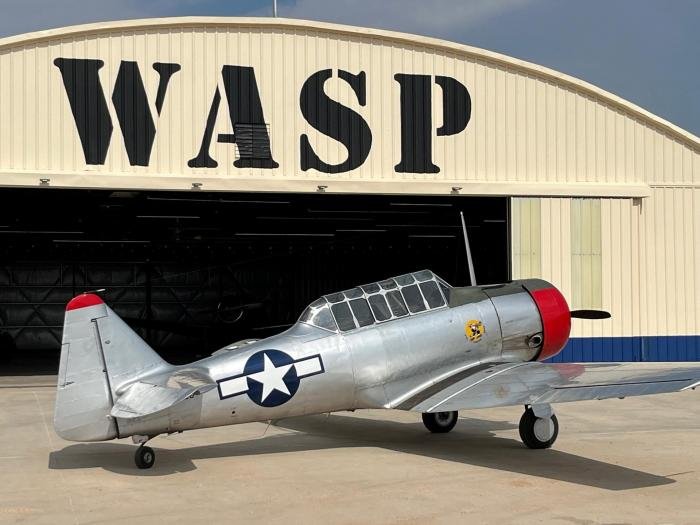AT-6D 41-34166/N14166 outside its new home at the Women’s Airforce Service Pilots Museum in Sweetwater, Texas.