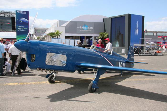 The reproduction Caudron Rafale during its previous Paris Salon appearance in 2009.