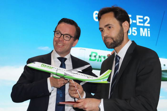 Binter has now placed its fourth order with Embraer, Holmes said