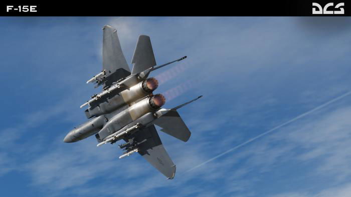 The package is a study-level simulation of the F-15E Suite 4E+ software.