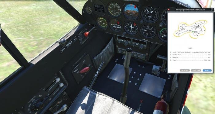 The interactive 3D cockpit captures the real aircraft in detail.