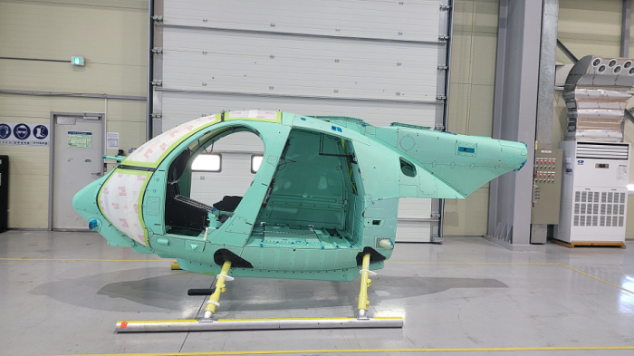 The first AH-6 Little Bird light attack helicopter fuselage to be manufactured by Korean Air was delivered to Boeing Defense, Space & Security to undergo final assembly in June 2023.