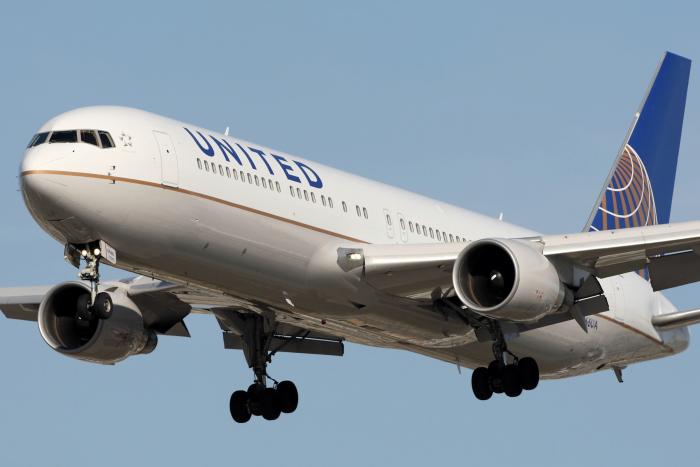 N666UA, seen here in February 2012, is one of 37 Boeing 767-300ERs operated by United Airlines.