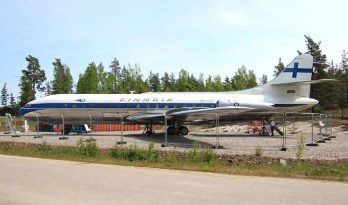 Surely still one of the most elegant jet airliner types ever built, SE210 Caravelle SE-DAF has now been reassembled at Turku Airport, south-west Finland.