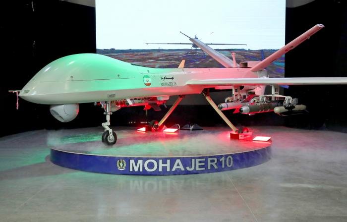 The second prototype of Mohajer-10, known to be serialled P079A-01 but not worn here, was unveiled by Iranian MODAFL on August 22, 2023.