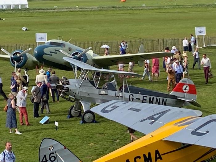 Historic aircraft on display at the recent Goodwood Revival