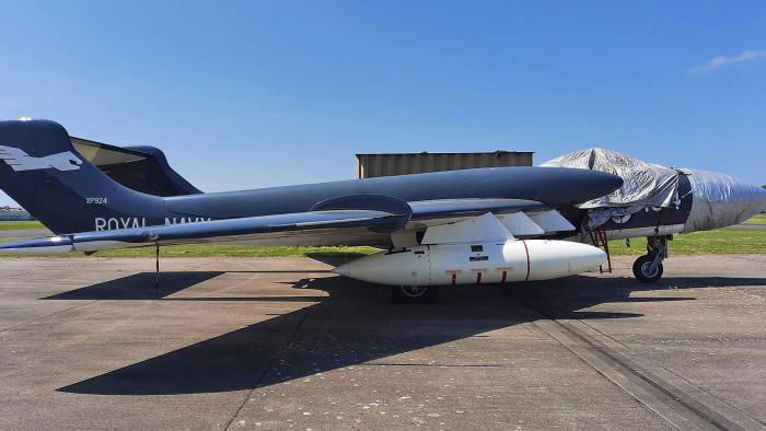 Much-missed in the airshow world, Sea Vixen FAW2 XP924/G-CVIX, pictured at Yeovilton during September, has been saved from a grim future for the Bournemouth Aviation Museum.