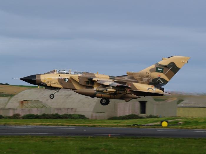 A RSAF Tornado IDS lifts off from RAF Lossiemouth during Exercise Saudi Green Flag 07, sorties were flown from August 28 to September 7, 2007.