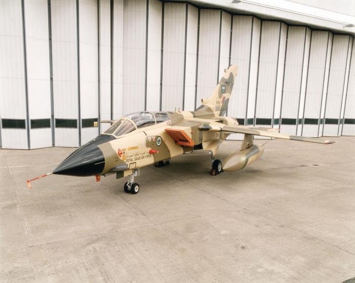 Saudi Tornado IDS, 8319, at Warton prior to delivery.