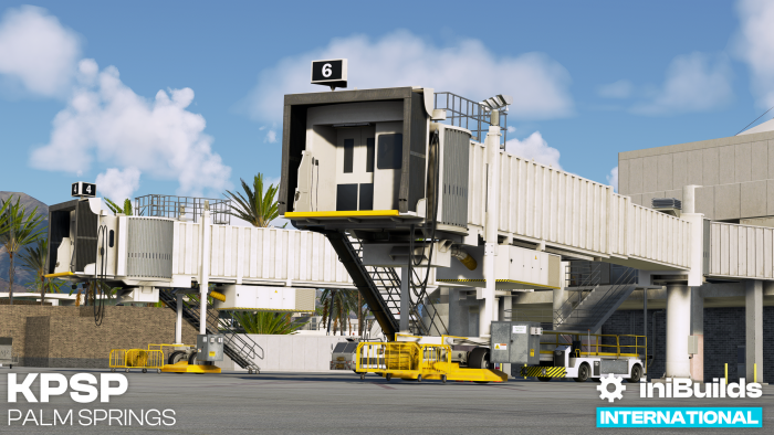 The jetways are fully animated.
