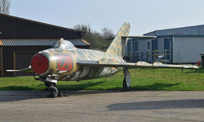 Bedecked in 'her' North Vietnamese scheme, G-MIGG at North Weald last year