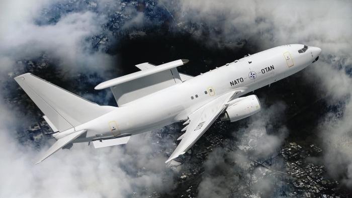 This digital concept image provides an early glimpse as to what the E-7A Wedgetail would look like in operational NATO service. Note that the aircraft wears the same livery that is currently applied to the NAEW&CF's E-3A Sentry fleet.