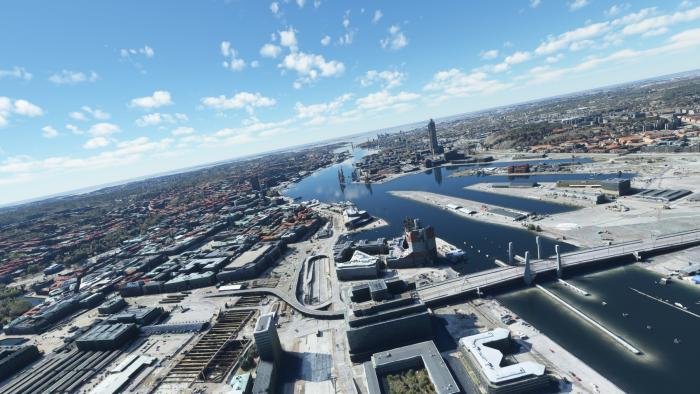 The Gothenburg landscape shows a diverse and detailed city.