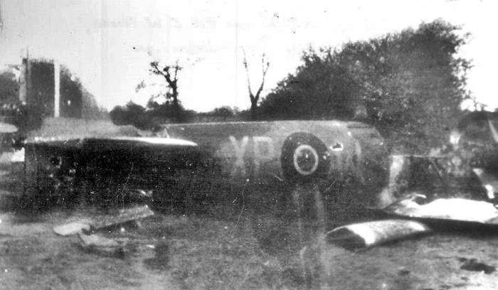 The only known image of Hawker Typhoon Mk.Ib RB396:  Flying more than 35 combat sorties against ground targets in ‘Fortress Europe’, RB396 was repaired no less than 18 times during ‘her’ short four-month life with 174 Sqaudron as ‘XP-W’. On April 1, 1945, while attacking enemy mechanised transports some five miles northeast of Hengelo in the Netherlands, RB396 was hit by anti-aircraft fire – resulting in ‘her’ pilot, Flt Lt C W House, force landing the stricken machine just northwest of Denekamp on the Dutch/German border. Incredibly, House evaded capture, and returned to 174 just four days later. As for RB396, it became one of many battlefield relics littering the European theatre. After the war had passed ‘her’ by, the wreck was recovered from the battlefield, before passing through a scrap dealer and then a chemical factory, that proposed using the rear fuselage to make a chemical wash . ‘She’ was eventually saved by Dutch enthusiasts for display in a small museum. In 2012, RB396 was brought back to the UK by one of the founding Trustees of the HTPG. With the securing of a factory inhibited Napier Sabre engine, the very real prospect of getting a true World War Two veteran flying again became a reality. And the HTPG was established in 2016, as they say… the rest is history! 