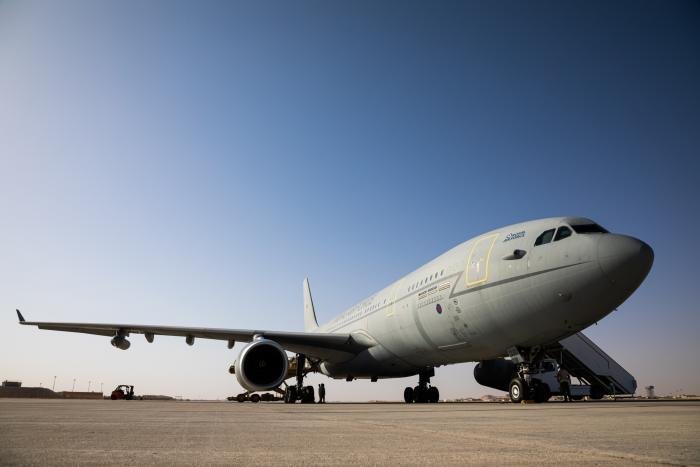 An RAF Voyager took four RAF Typhoons to Exercise Pitch Black in Australia over a week last August. They participated in the drills, before heading back home.