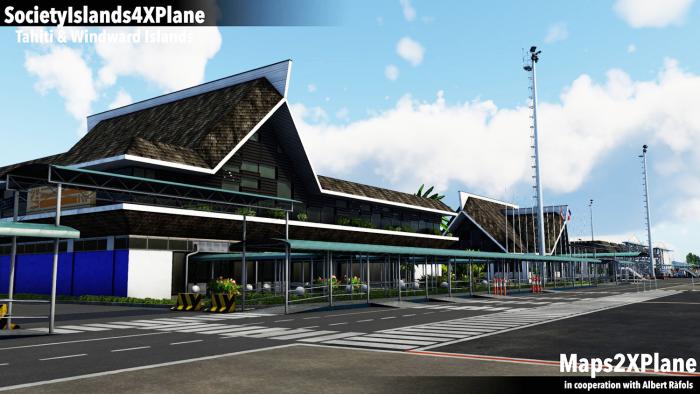 The package features detailed airport terminals.