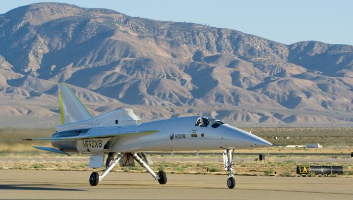 Boom’s XB-1 technology demonstrator at Mojave in 2023.