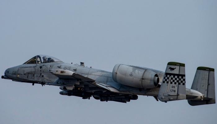 An A-10C Thunderbolt II assigned to the 25th Fighter Squadron takes off for a training mission during Buddy Squadron 23-2 at Osan Air Base. Buddy Squadron is a programme of recurring, pre-planned joint training.