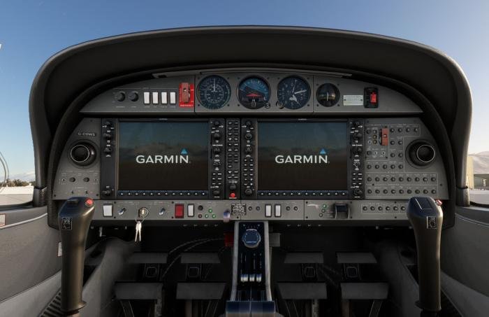 The cockpit is fully functional with authentic systems.