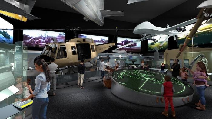 The Modern Military Aviation gallery will showcase developments in aviation technology from Cold War to present