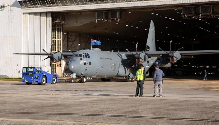 Complete with its newly applied operational livery, Lockheed Martin rolled out the first C-130J-30 Super Hercules (NZ7011) for the RNZAF on February 15.