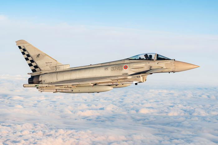 A quartet of Eurofighter F-2000s from the Italian Air Force's 37 Stormo was deployed on a Baltic Air Policing duties between early August and late November