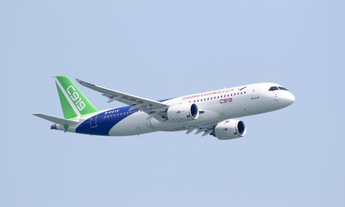 The COMAC C919 made its international debut at the 2024 Singapore Airshow