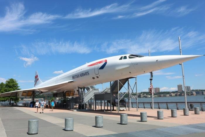 The Concorde back in position at the Intrepid Museum