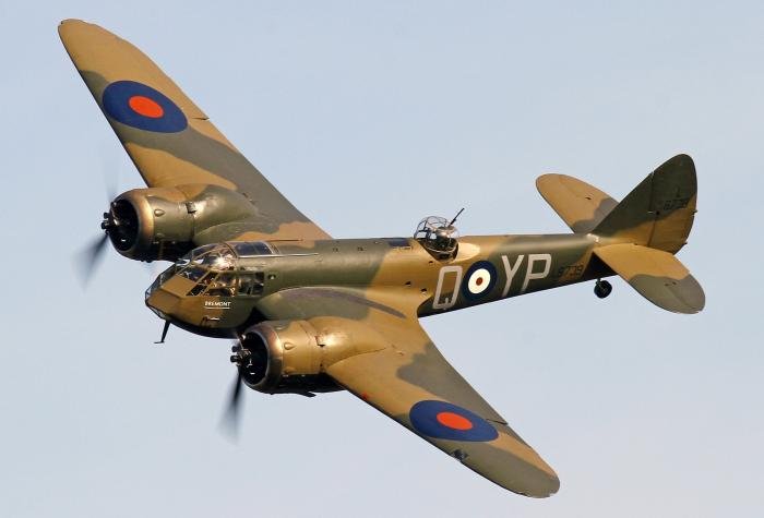 Always a fine Shuttleworth performer is the Aircraft Restoration Company's Blenheim.