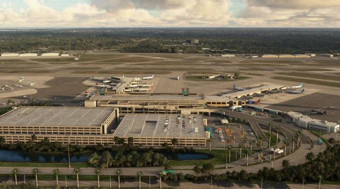 Palm Beach International Airport in Florida is the third-busiest airport in the Miami metropolitan area.