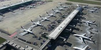 Ryan Air planes grounded at airport terminal due to Coronavirus