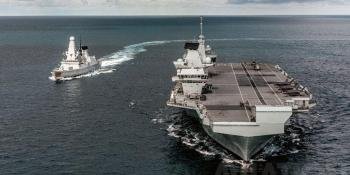 HMS Queen Elizabeth Sails on Training Mission