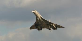 BA Concorde landing at Heathrow