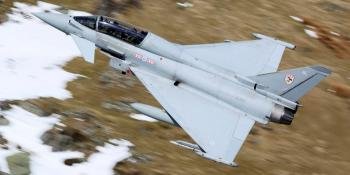RAF Typhoon in the Mach Loop