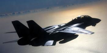 The first ‘Top Gun’ movie made the F-14 Tomcat famous with the general public and features in the sequel’s trailers. This Tomcat was with VF-103 when photographed over the Mediterranean Sea. US Navy/Capt Dana Potts